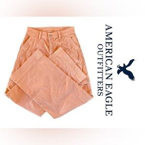 CLEARANCE American Eagle Women’s Wide-Leg Stretch Corduroy Cargo Pants – Size 00